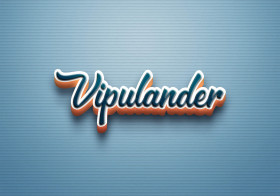 Cursive Name DP: Vipulander