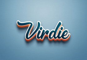 Cursive Name DP: Virdie