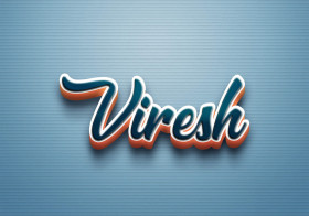 Cursive Name DP: Viresh