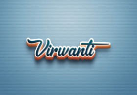 Cursive Name DP: Virwanti