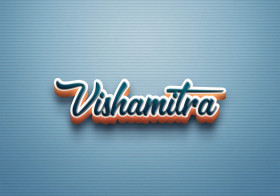 Cursive Name DP: Vishamitra