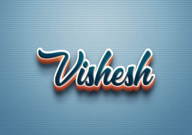 Cursive Name DP: Vishesh