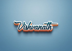 Cursive Name DP: Vishvanath