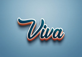 Cursive Name DP: Viva