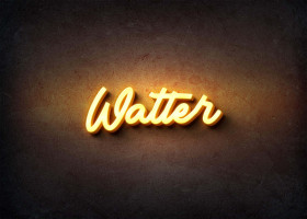 Glow Name Profile Picture for Walter