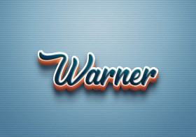 Cursive Name DP: Warner
