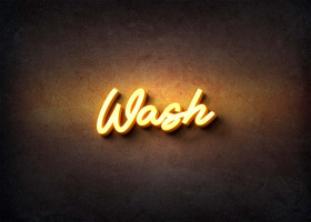 Glow Name Profile Picture for Wash