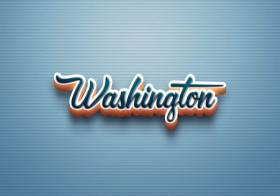 Cursive Name DP: Washington