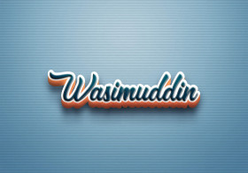 Cursive Name DP: Wasimuddin