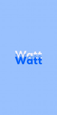 Name DP: Watt