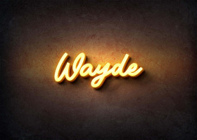 Glow Name Profile Picture for Wayde