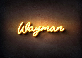 Glow Name Profile Picture for Wayman