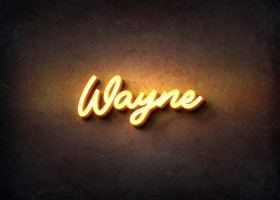 Glow Name Profile Picture for Wayne