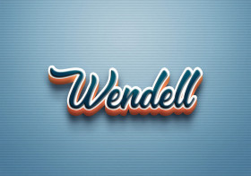 Cursive Name DP: Wendell