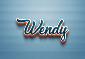 Cursive Name DP: Wendy