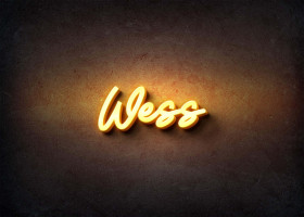 Glow Name Profile Picture for Wess