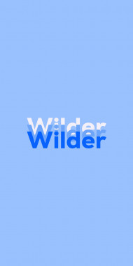 Name DP: Wilder