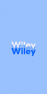 Name DP: Wiley