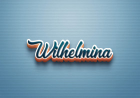 Cursive Name DP: Wilhelmina