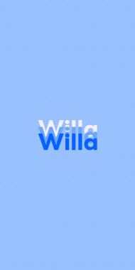 Name DP: Willa