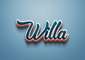 Cursive Name DP: Willa
