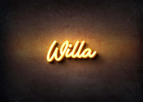 Glow Name Profile Picture for Willa