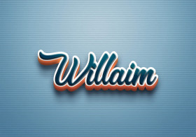 Cursive Name DP: Willaim