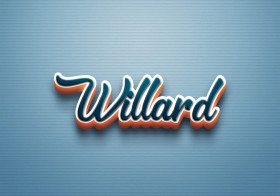 Cursive Name DP: Willard