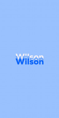 Name DP: Wilson