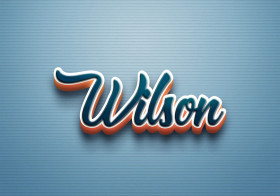 Cursive Name DP: Wilson