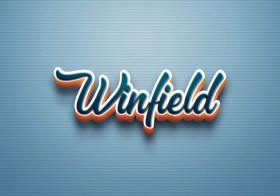 Cursive Name DP: Winfield