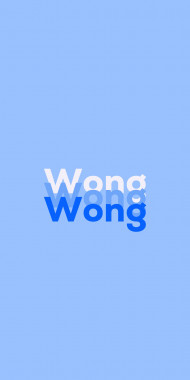 Name DP: Wong