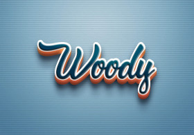 Cursive Name DP: Woody