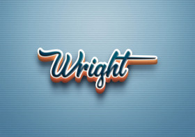 Cursive Name DP: Wright