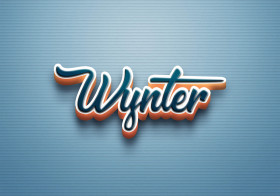 Cursive Name DP: Wynter