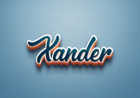 Cursive Name DP: Xander