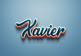 Cursive Name DP: Xavier