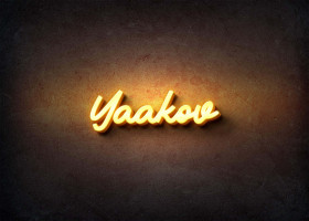 Glow Name Profile Picture for Yaakov