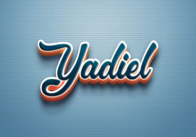 Cursive Name DP: Yadiel