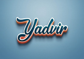 Cursive Name DP: Yadvir