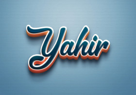 Cursive Name DP: Yahir