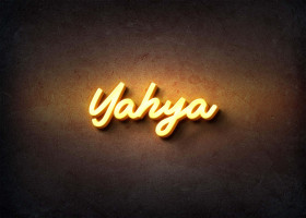 Glow Name Profile Picture for Yahya