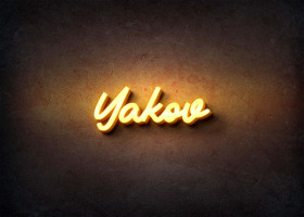 Glow Name Profile Picture for Yakov