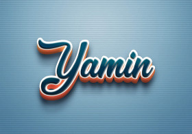 Cursive Name DP: Yamin