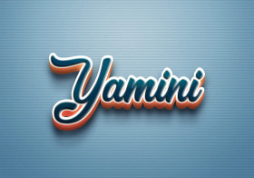 Cursive Name DP: Yamini