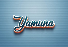 Cursive Name DP: Yamuna