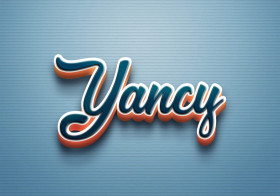 Cursive Name DP: Yancy