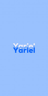 Name DP: Yariel