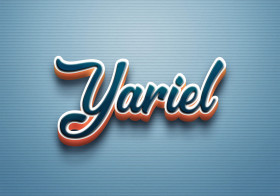 Cursive Name DP: Yariel