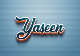Cursive Name DP: Yaseen